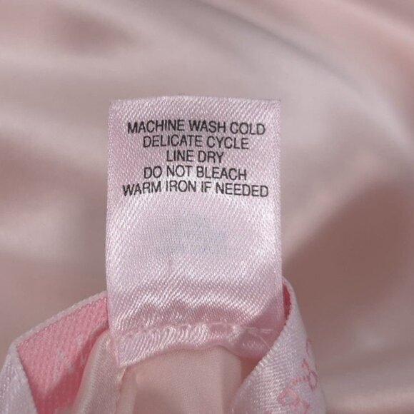 VICTORIA'S SECRET Vintage 100% SILK Charmeuse Maxi Slip Dress MEDIUM Blush Pink - Picture 10 of 10